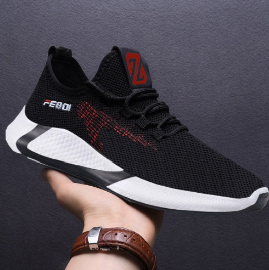 Men's Breathable Mesh Athletic Running Shoes Lightweight Casual Sports Footwear - Impact Core Fitness