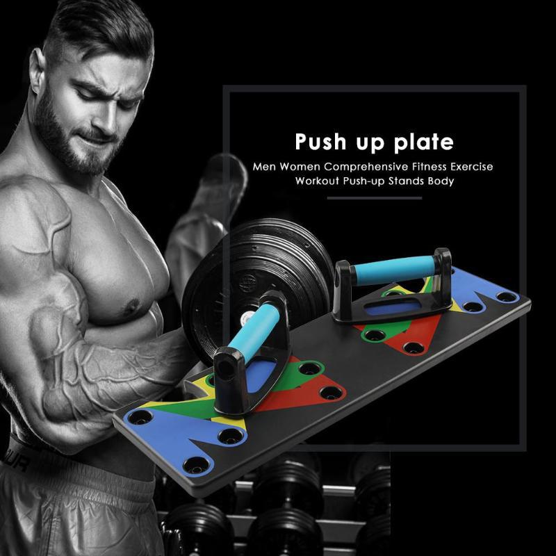 Multi Functional Push Up Board System Foldable Chest Press Trainer Pro Home Gym Strength Bracket - Impact Core Fitness
