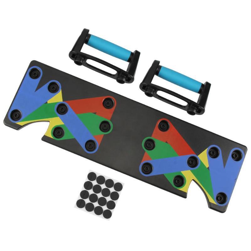 Multi Functional Push Up Board System Foldable Chest Press Trainer Pro Home Gym Strength Bracket - Impact Core Fitness