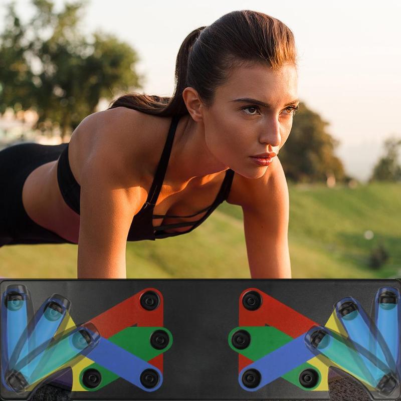 Multi Functional Push Up Board System Foldable Chest Press Trainer Pro Home Gym Strength Bracket - Impact Core Fitness