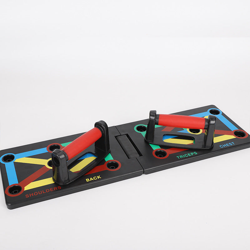 Multi Functional Push Up Board System Foldable Chest Press Trainer Pro Home Gym Strength Bracket - Impact Core Fitness