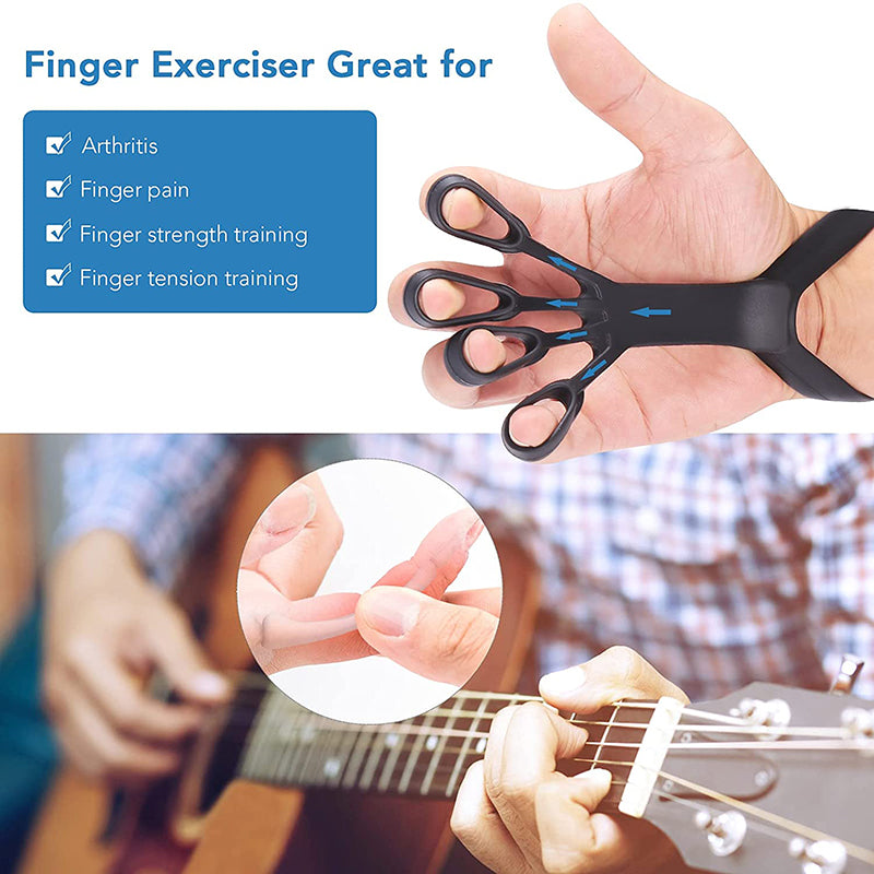Silicone Finger Stretcher Hand Grip Strength Trainer Arthritis Grip Device - Impact Core Fitness