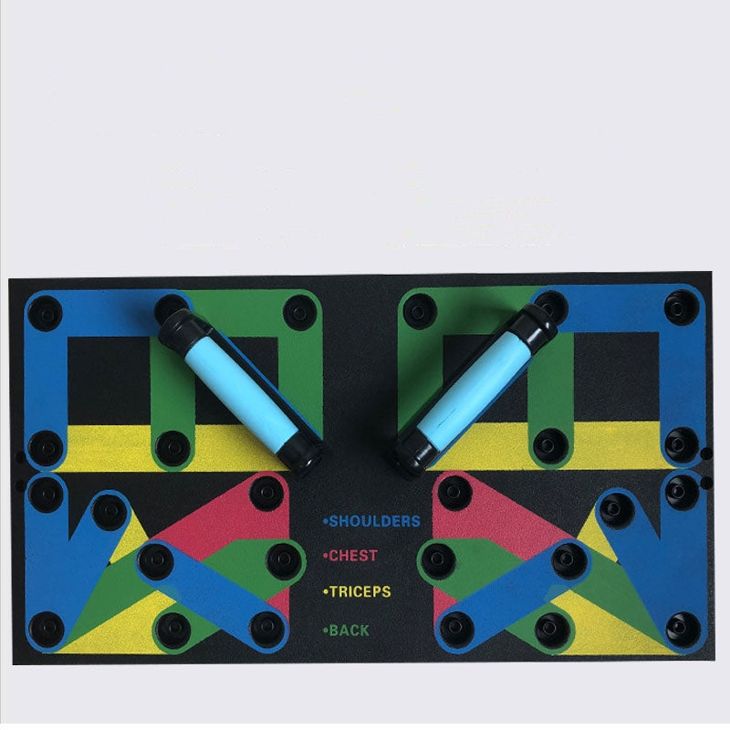 Multi Functional Push Up Board System Foldable Chest Press Trainer Pro Home Gym Strength Bracket - Impact Core Fitness