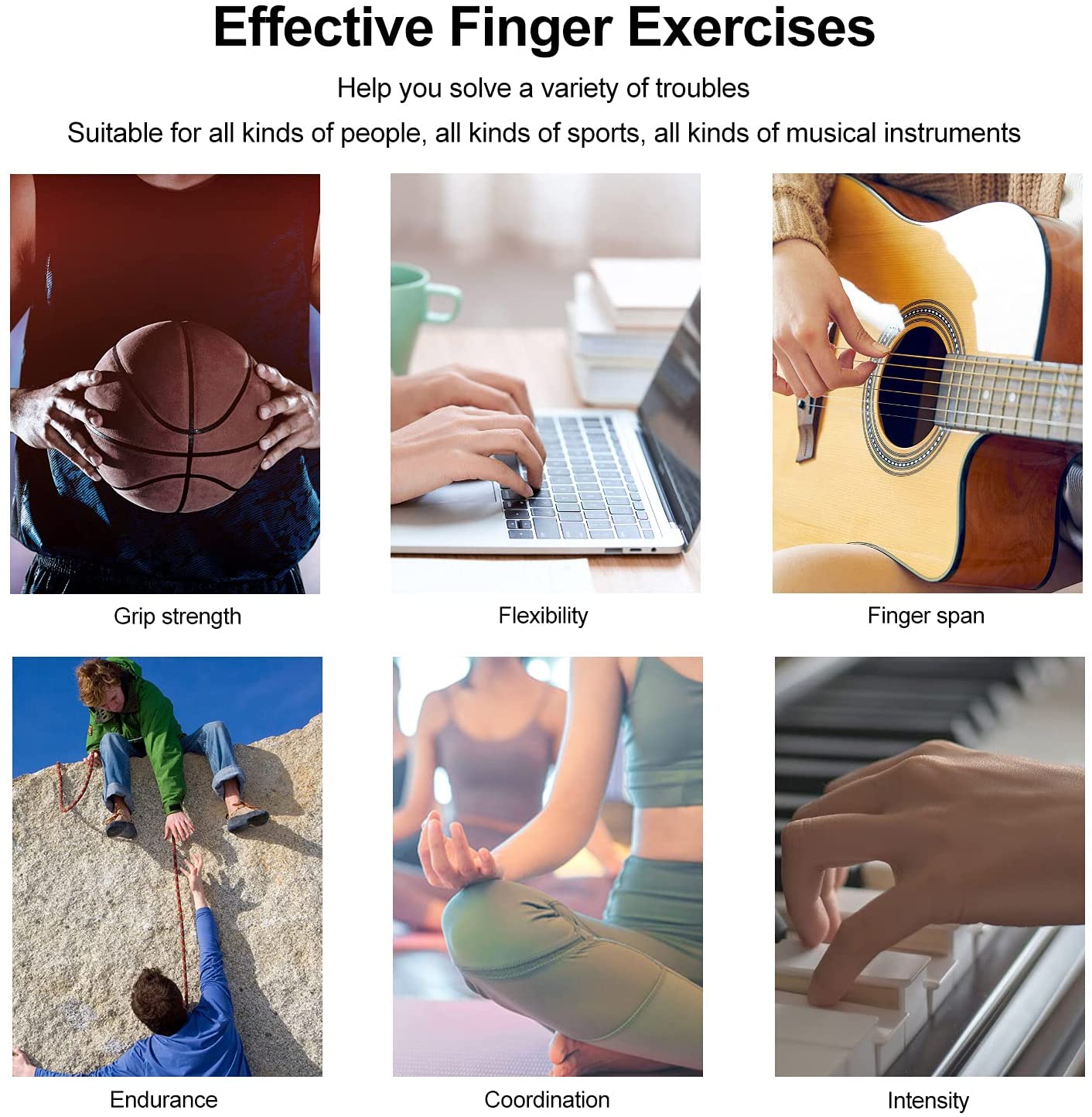 Silicone Finger Stretcher Hand Grip Strength Trainer Arthritis Grip Device - Impact Core Fitness