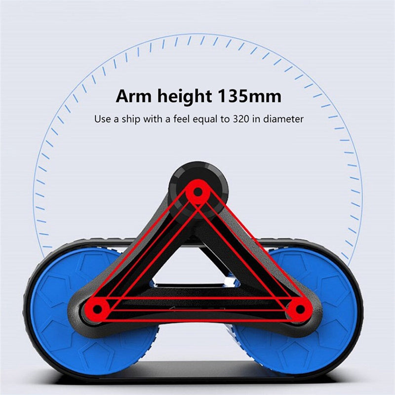 Automatic Rebound Abdominal Wheel Roller Double Wheel Core Workout Trainer for Home Gym Stability - Impact Core Fitness