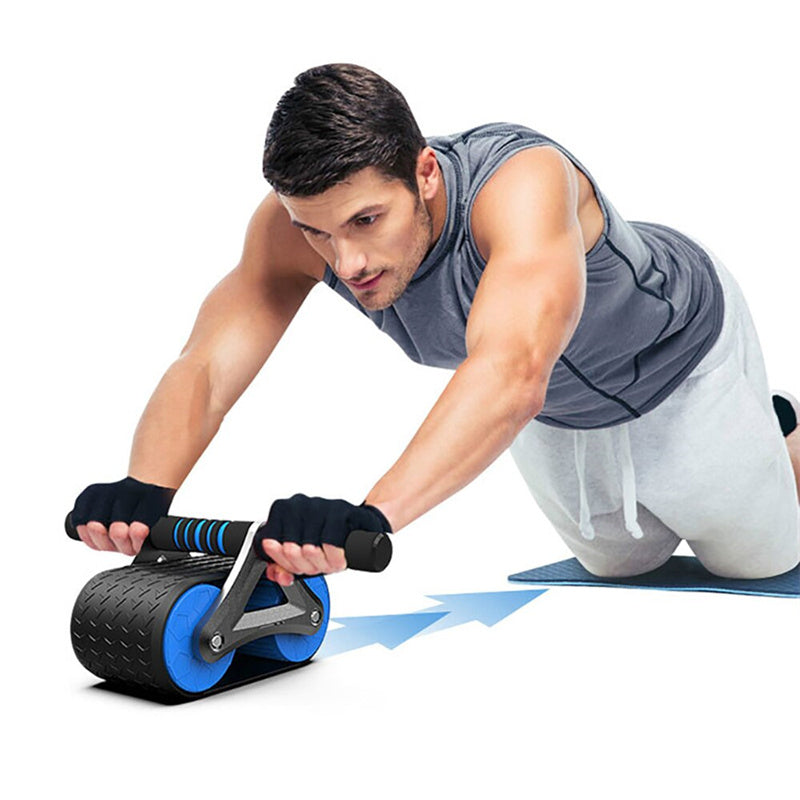 Automatic Rebound Abdominal Wheel Roller Double Wheel Core Workout Trainer for Home Gym Stability - Impact Core Fitness