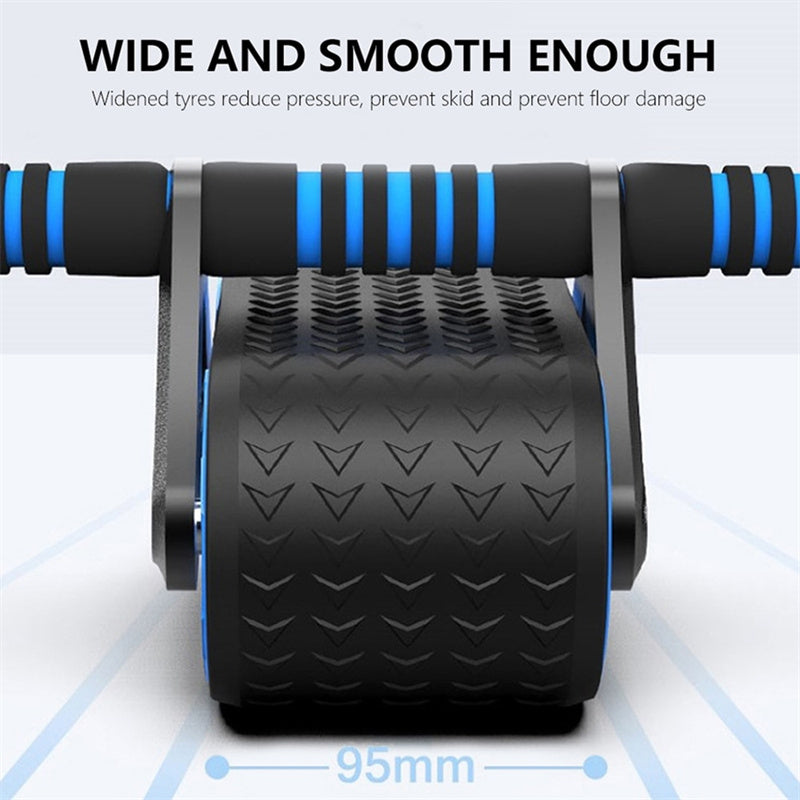 Automatic Rebound Abdominal Wheel Roller Double Wheel Core Workout Trainer for Home Gym Stability - Impact Core Fitness