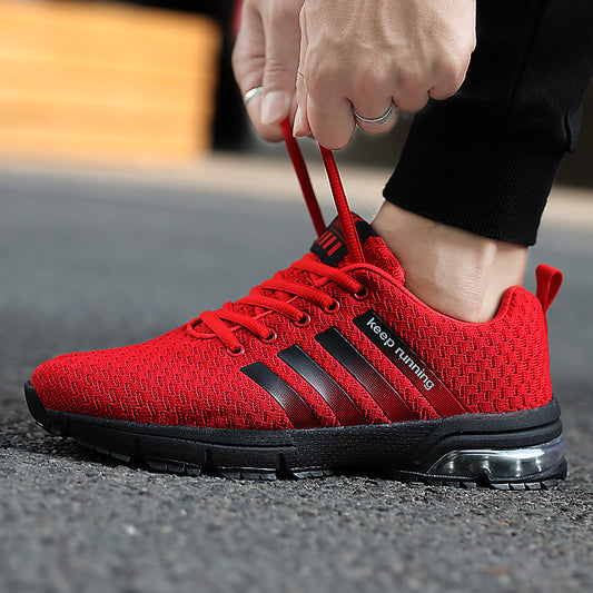 Urban Style Men's Mesh Sneakers Cushioned Lightweight Design for Active Lifestyles - Impact Core Fitness
