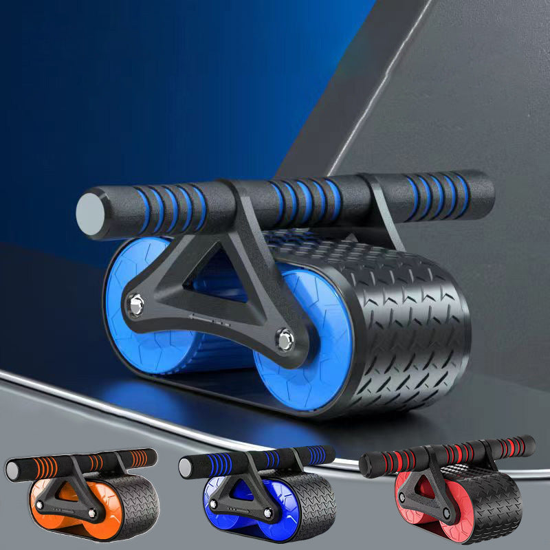 Automatic Rebound Abdominal Wheel Roller Double Wheel Core Workout Trainer for Home Gym Stability - Impact Core Fitness