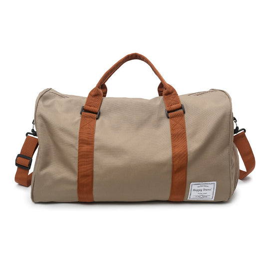 Classic Canvas Travel Duffel Gym & Weekender Bag with Shoe Compartment