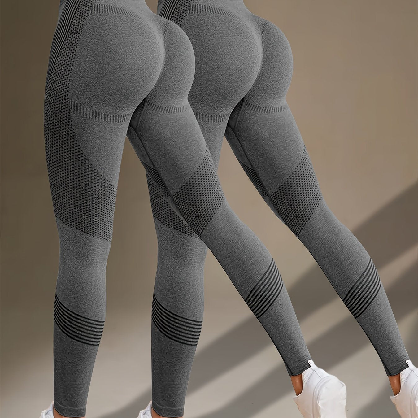 2-Pack Seamless High Waisted Leggings | Tummy Control & Butt Lifting Yoga Pants