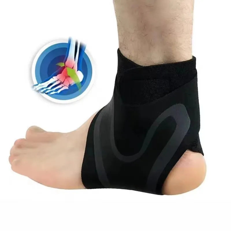Adjustable Ankle Support Brace Anti-Sprain Pressure Sleeve for Sports - Impact Core Fitness