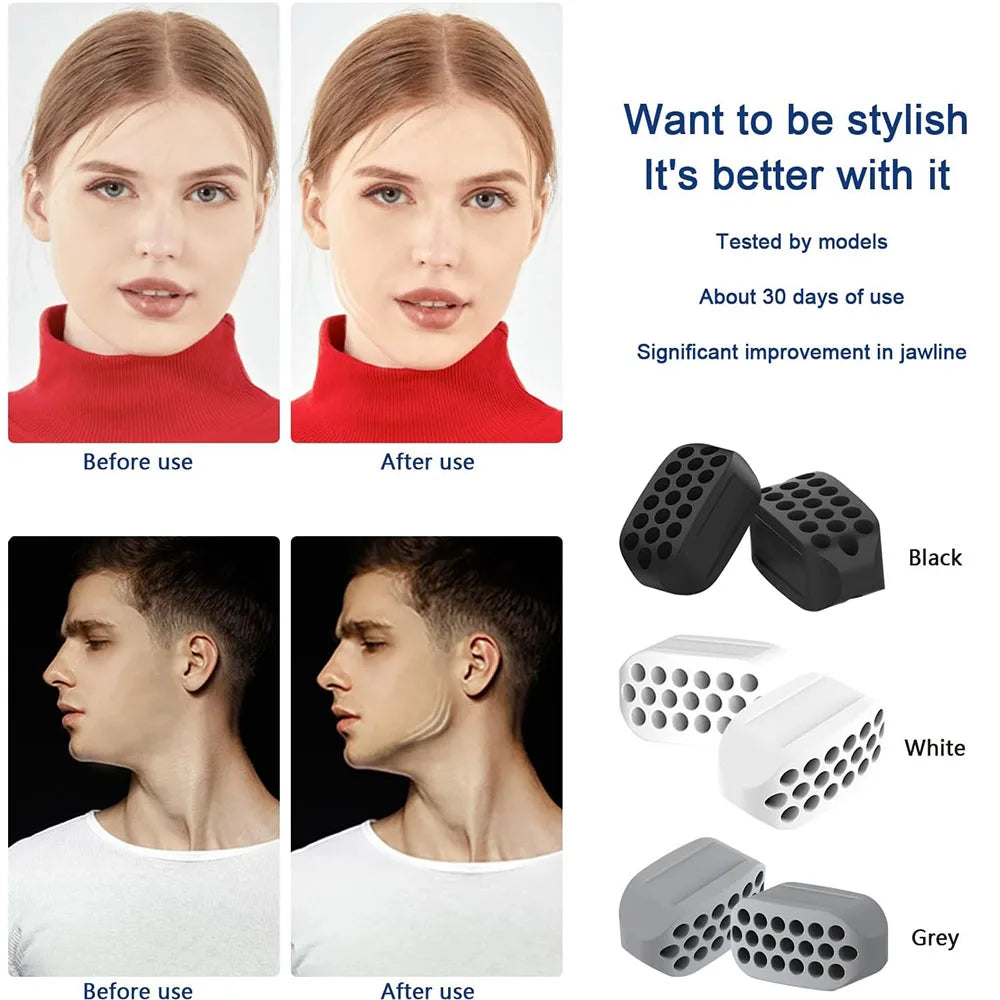 Jawline Exerciser & Face Slimmer Ball Jaw Trainer for Men & Women - Impact Core Fitness