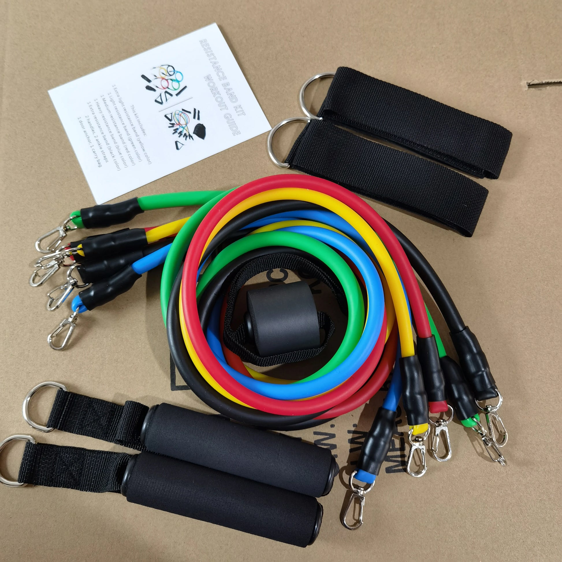 11-Piece Resistance Band Set Full Body Home Gym & Fitness Equipment - Impact Core Fitness