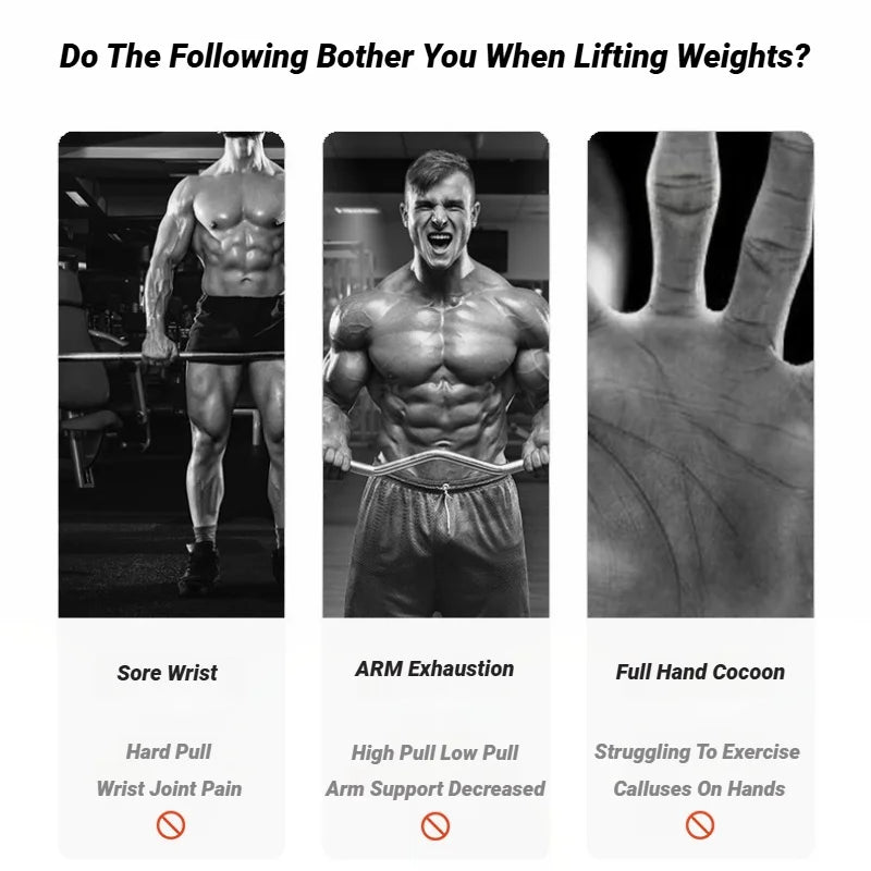 Cowhide Weight Lifting Grip Pads Non-Slip Gym Gloves with Wrist Support - Impact Core Fitness