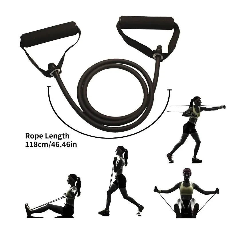 Fitness Resistance Bands with Handles Portable Home Gym Workout Rope - Impact Core Fitness
