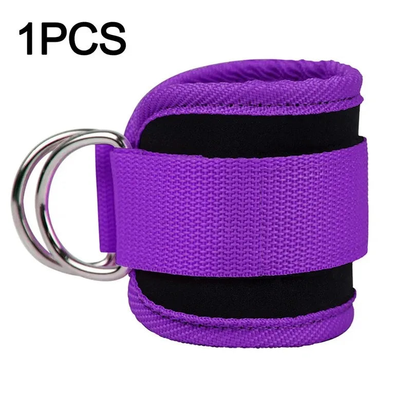 Padded Ankle Straps for Cable Machines 4 D-Ring Cuffs for Glute Kickbacks - Impact Core Fitness