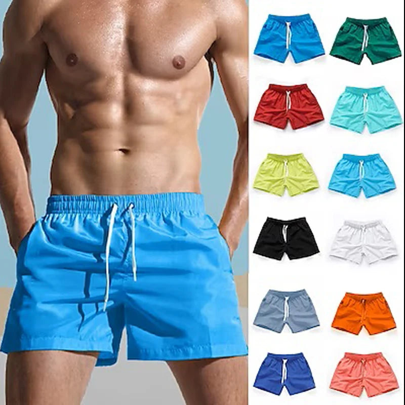 Men's Board Shorts Swim Shorts Swim Trunks Drawstring Elastic Waist Design Quick Dry Sports Short Daily Beach Streetwear Casual - Impact Core Fitness