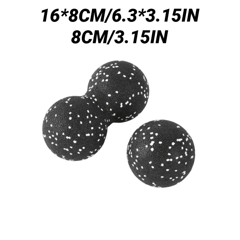 High-Density Peanut Massage Ball Deep Tissue Myofascial Release for Back & Spine - Impact Core Fitness