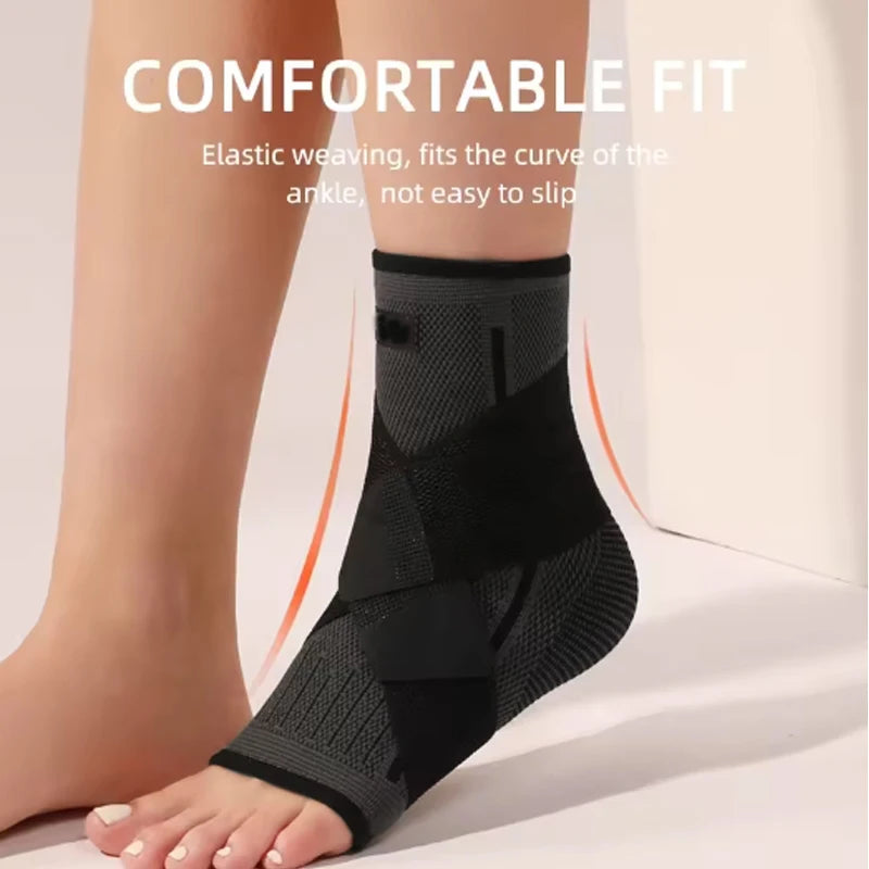 Compression Ankle Support Sleeve Breathable Brace for Sports, Running & Injury Recovery - Impact Core Fitness