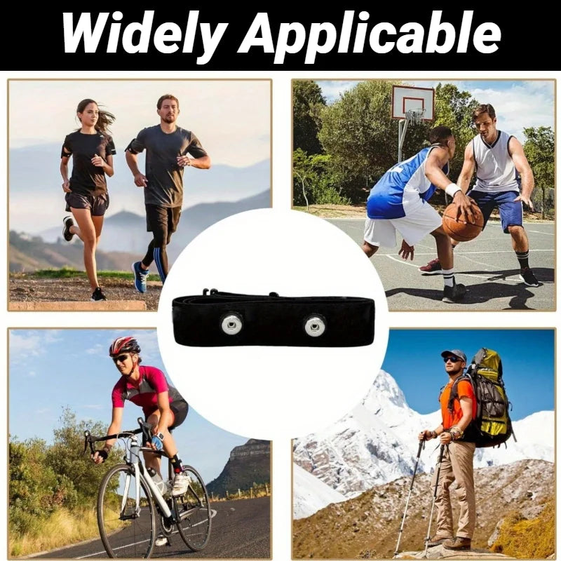 Universal Heart Rate Monitor Replacement Strap For Polar, Wahoo, Garmin Sensors - Impact Core Fitness