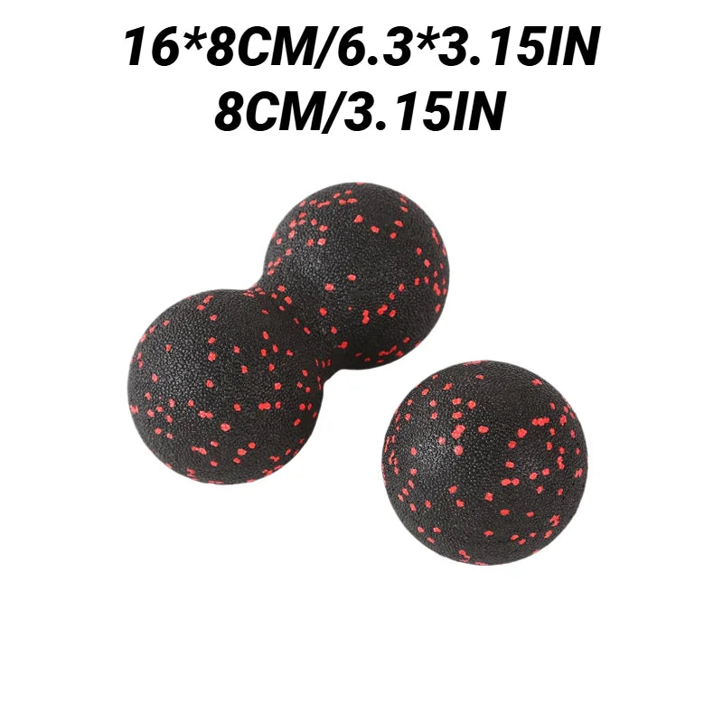 High-Density Peanut Massage Ball Deep Tissue Myofascial Release for Back & Spine - Impact Core Fitness