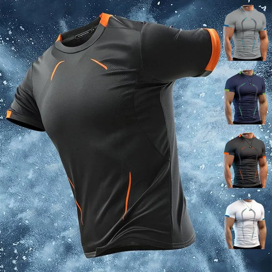 Men's Super Elastic Zero Confinement Performance Athletic T-Shirt - Impact Core Fitness