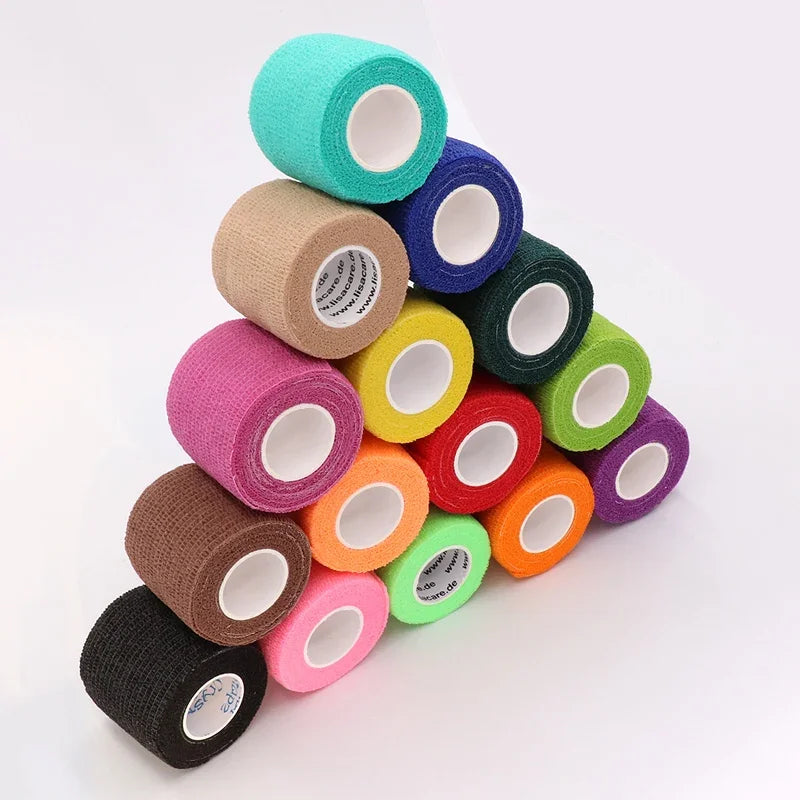 10 Rolls Self-Adhesive Athletic Wrap Elastic Bandage Sports Tape - Impact Core Fitness