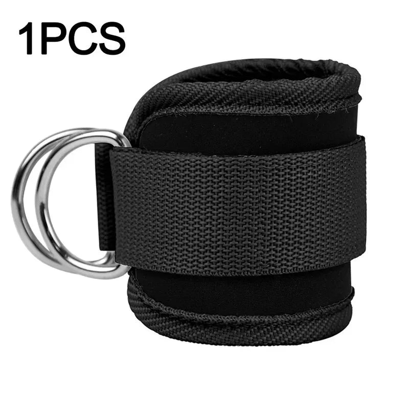 Padded Ankle Straps for Cable Machines 4 D-Ring Cuffs for Glute Kickbacks - Impact Core Fitness