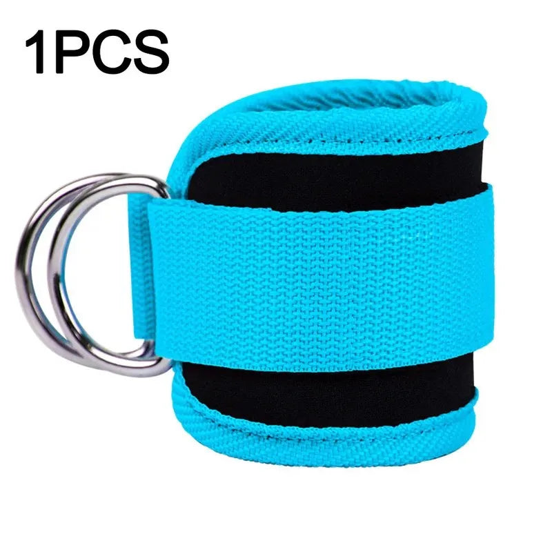 Padded Ankle Straps for Cable Machines 4 D-Ring Cuffs for Glute Kickbacks - Impact Core Fitness