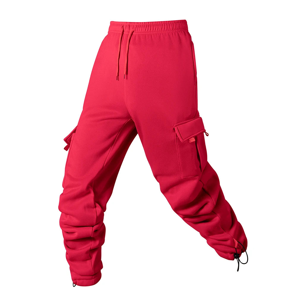 Men's Joggers Pants Loose Drawstring Long Pants Men Multi-pocket Sweatpants Casual Cargo Trousers For Men Fitness - Impact Core Fitness