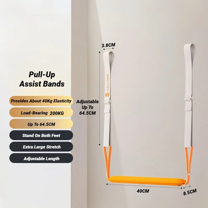 Adjustable Pull-Up Assist Bands Set Home Gym Chin-Up & Stretching Strap - Impact Core Fitness