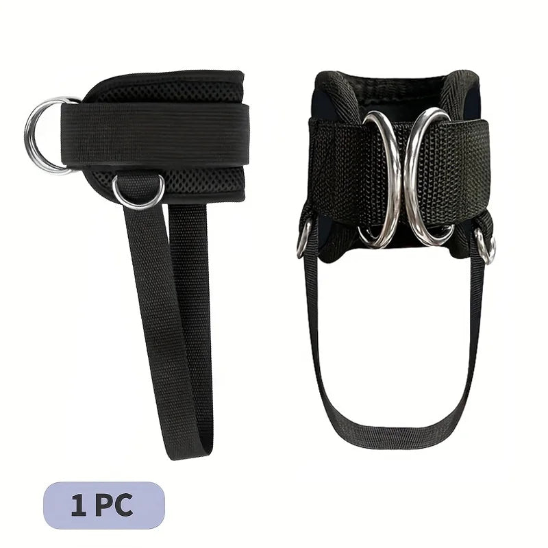 Padded Ankle Straps for Cable Machines 4 D-Ring Cuffs for Glute Kickbacks - Impact Core Fitness