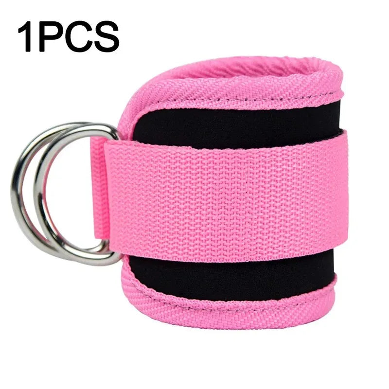 Padded Ankle Straps for Cable Machines 4 D-Ring Cuffs for Glute Kickbacks - Impact Core Fitness