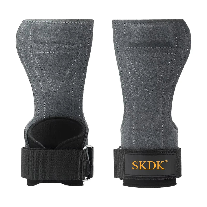 Cowhide Weight Lifting Grip Pads Non-Slip Gym Gloves with Wrist Support - Impact Core Fitness