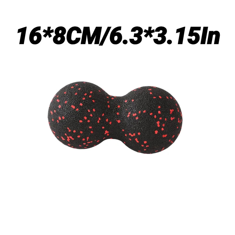 High-Density Peanut Massage Ball Deep Tissue Myofascial Release for Back & Spine - Impact Core Fitness