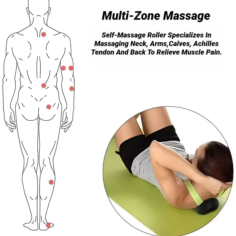 High-Density Peanut Massage Ball Deep Tissue Myofascial Release for Back & Spine - Impact Core Fitness