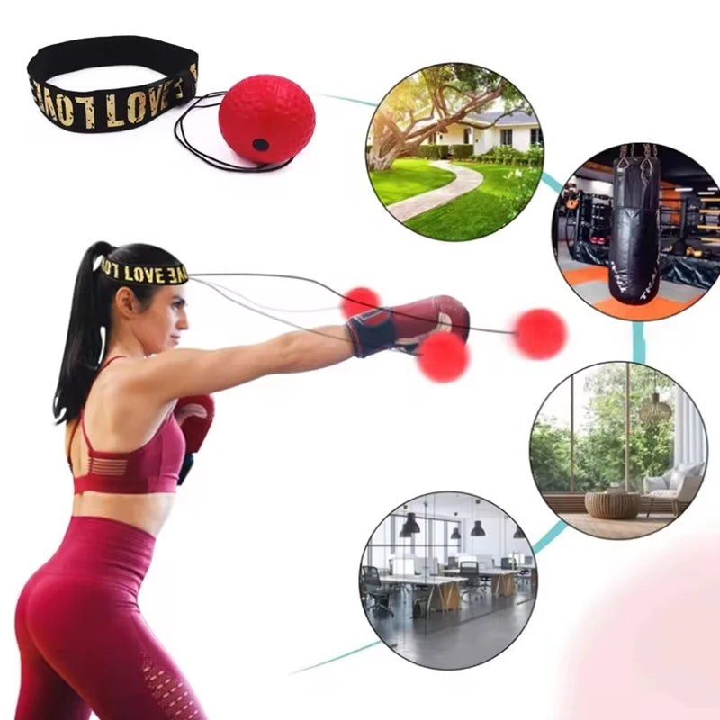 Boxing Reflex Ball Headband Speed Trainer for Reaction & Coordination - Impact Core Fitness