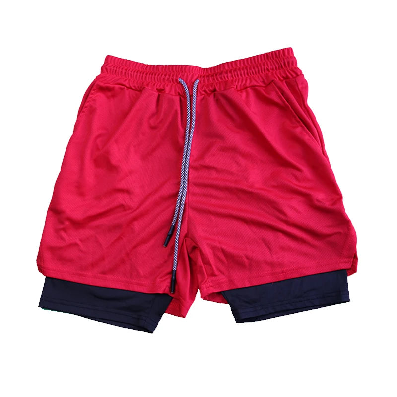 Men's 2-in-1 Running & Gym Shorts Quick-Dry with Secure Phone Pocket - Impact Core Fitness