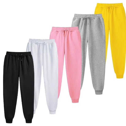 Men's Casual Sweatpants Fleece Sports Pants Unisex Fashion Solid Loose Trousers Streetwear Autumn Winter Jogging Fitness Pants - Impact Core Fitness