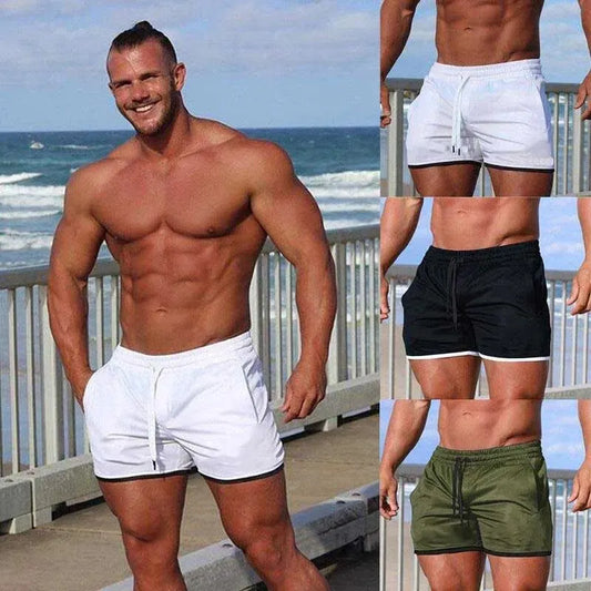 Summer Men Sports Shorts Fitness Basketball Beach Pants Mesh Breathable Bodybuilding Gym Training Shorts Men's Sweatpants - Impact Core Fitness