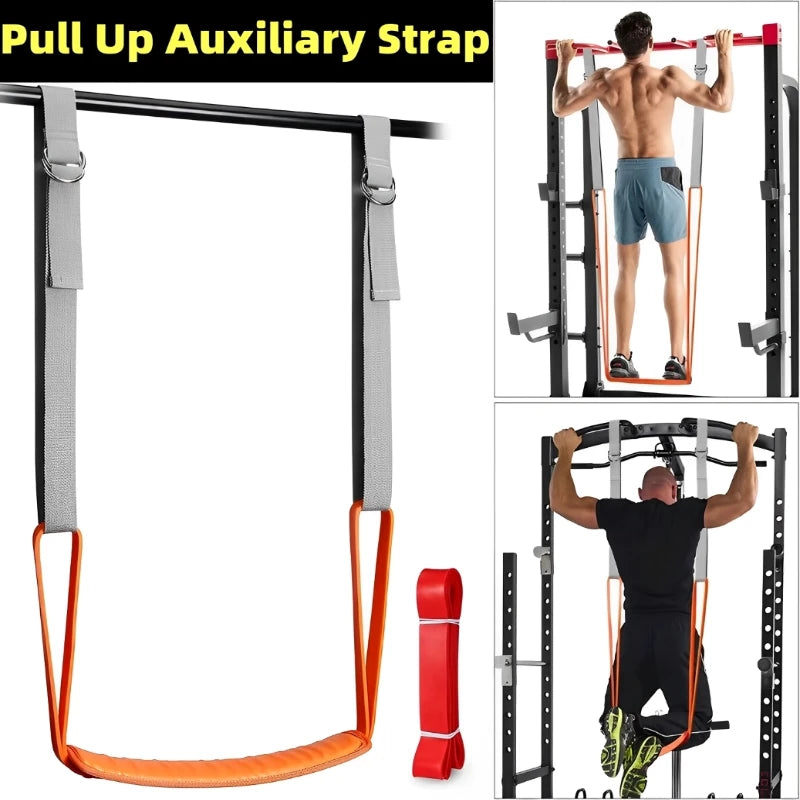 Adjustable Pull-Up Assist Bands Set Home Gym Chin-Up & Stretching Strap - Impact Core Fitness
