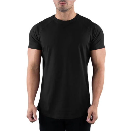 Men's Lightweight Pro Club Style Black and White Athletic T-Shirts - Impact Core Fitness