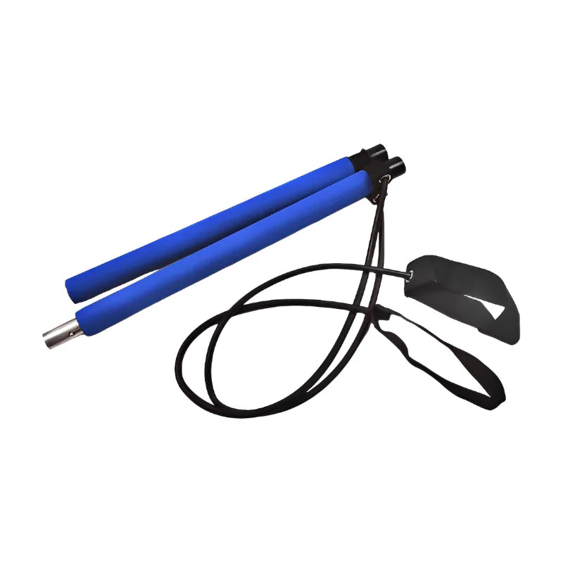 Portable Pilates Bar Stick with Resistance Bands Full Body Home Gym Equipment - Impact Core Fitness