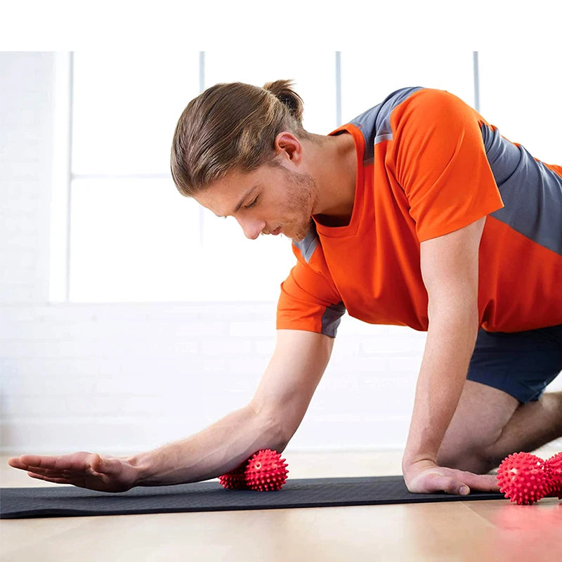 Spiky Peanut Massage Ball Deep Tissue Massager for Back, Foot & Fascia Release - Impact Core Fitness