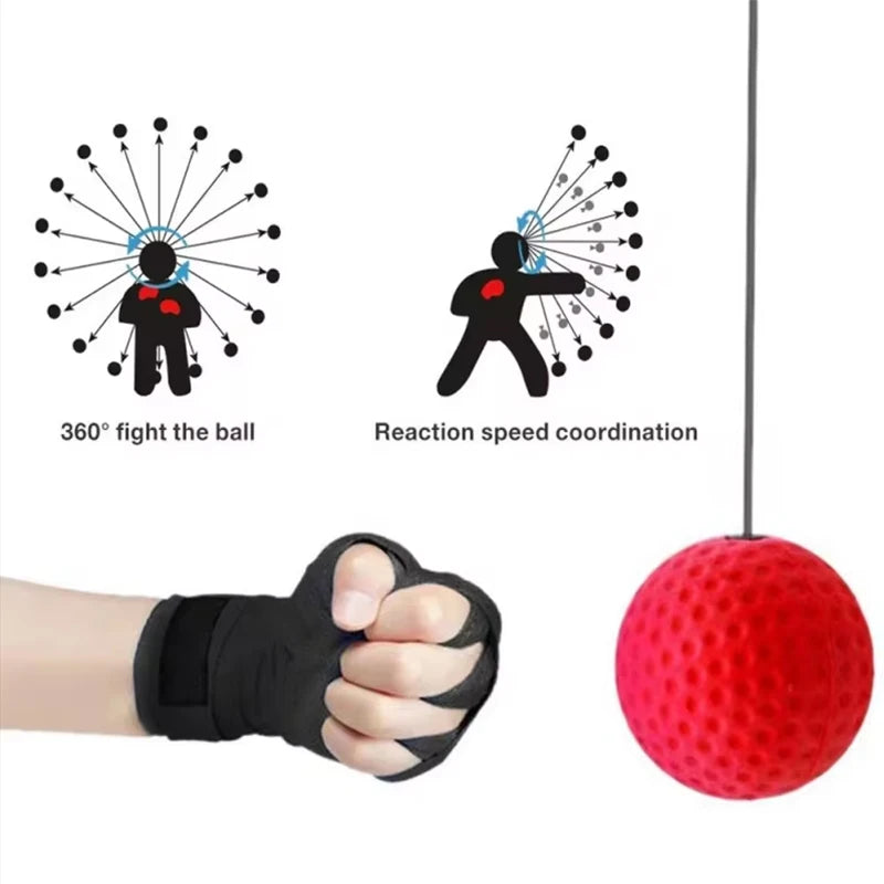 Boxing Reflex Ball Headband Speed Trainer for Reaction & Coordination - Impact Core Fitness