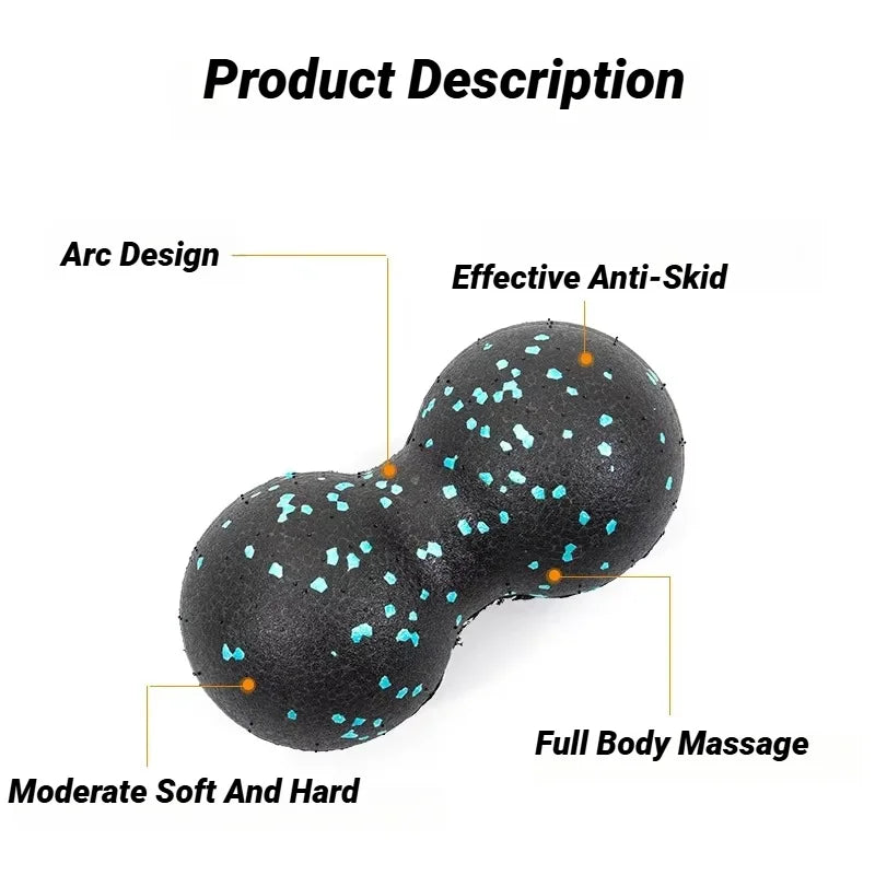 High-Density Peanut Massage Ball Deep Tissue Myofascial Release for Back & Spine - Impact Core Fitness