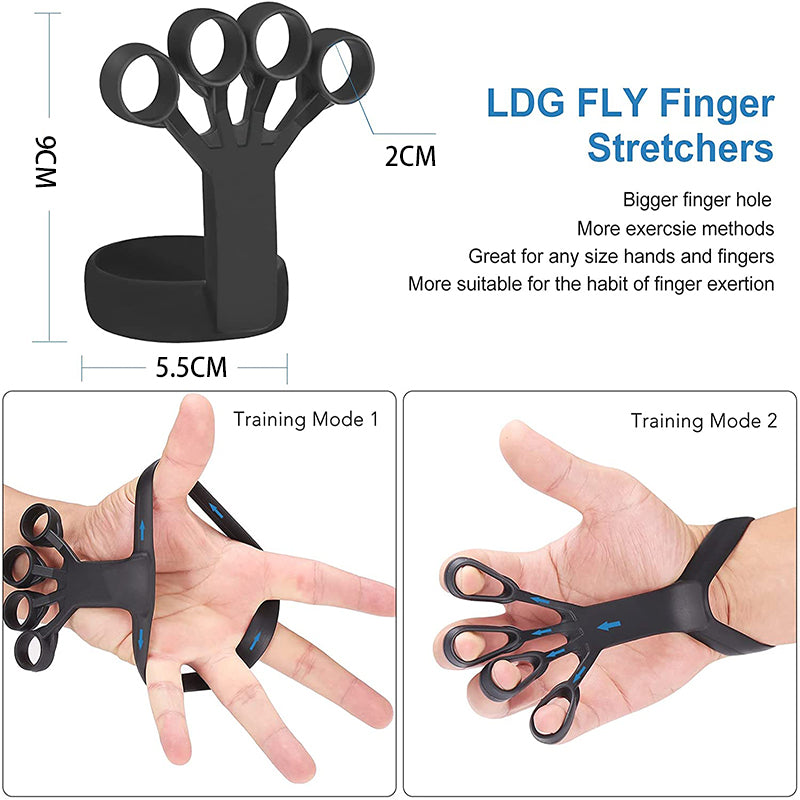 Silicone Finger Stretcher Hand Grip Strength Trainer Arthritis Grip Device - Impact Core Fitness
