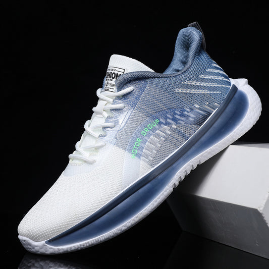 Modern Men's Fly Weave Breathable Running Sneakers Cushioned Comfort Casual Footwear - Impact Core Fitness