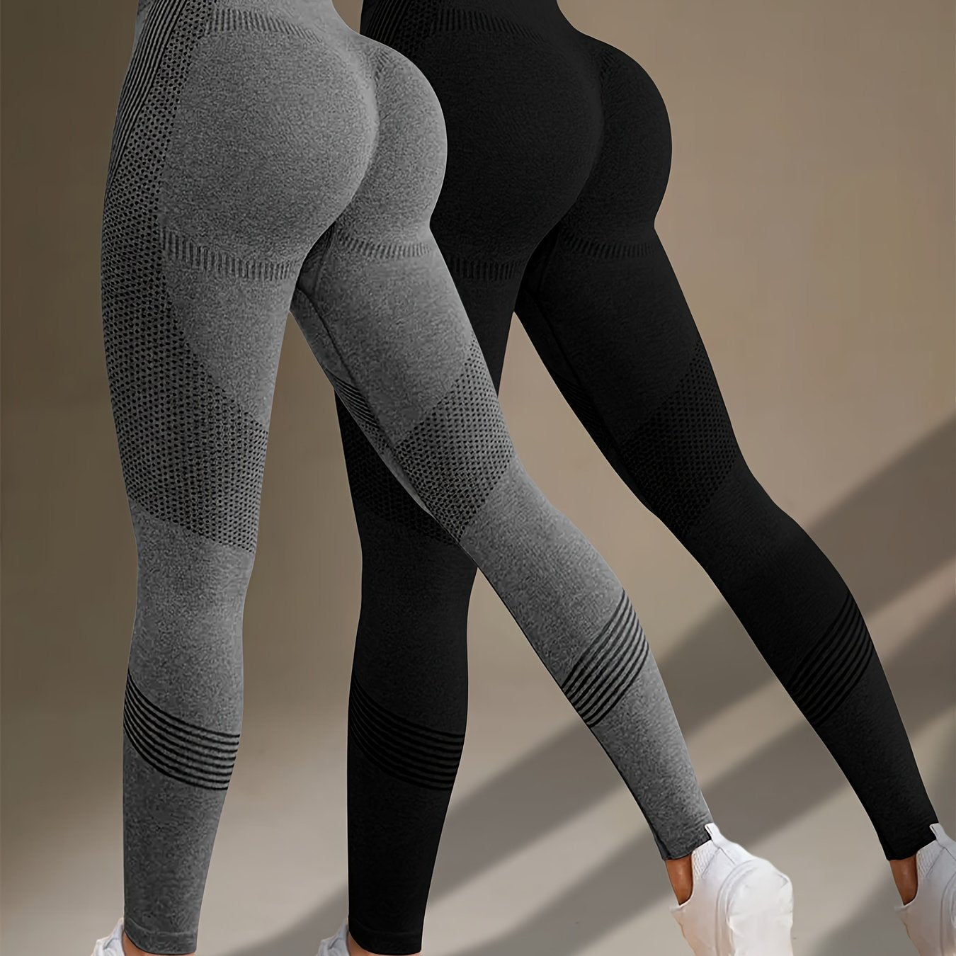 2-Pack Seamless High Waisted Leggings | Tummy Control & Butt Lifting Yoga Pants